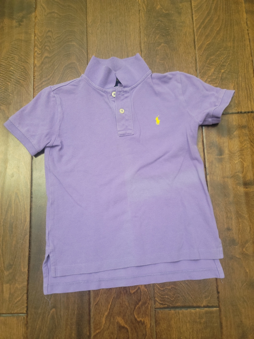 Ralph Lauren Lavender Polo with Yellow Pony - Kids